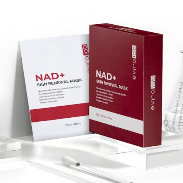 Hộp Mặt Nạ Tái Tạo Năng Lượng Tế Bào Eviralab NAD+ Skin Renewal Mask 5-10 Miếng